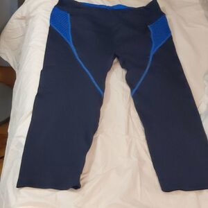 NWOT Active wear navy blue pants in size L